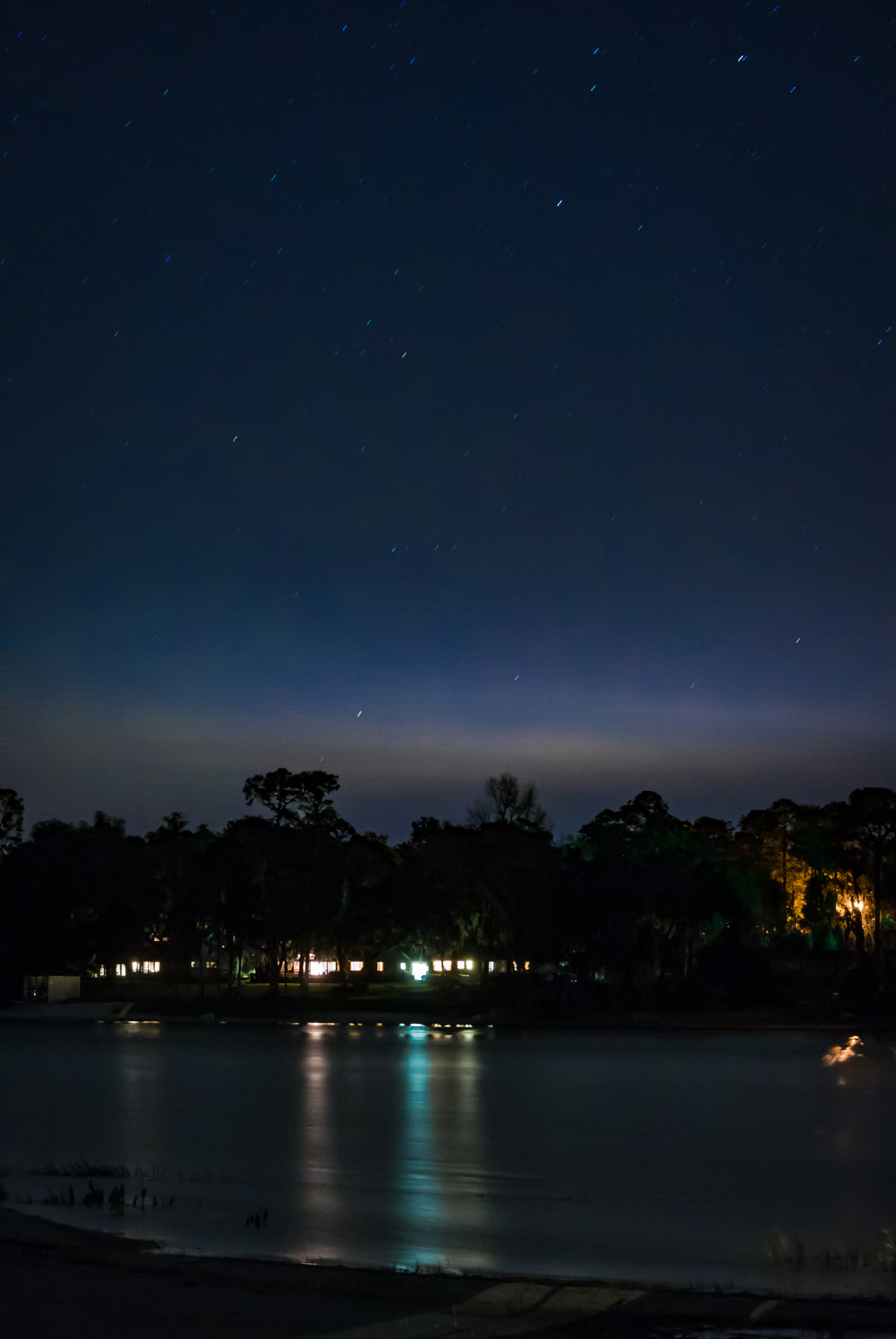 Nikon 1 Nikkor VR 30-110mm F3.8-5.6 sample photo. Lake lilly at night photography