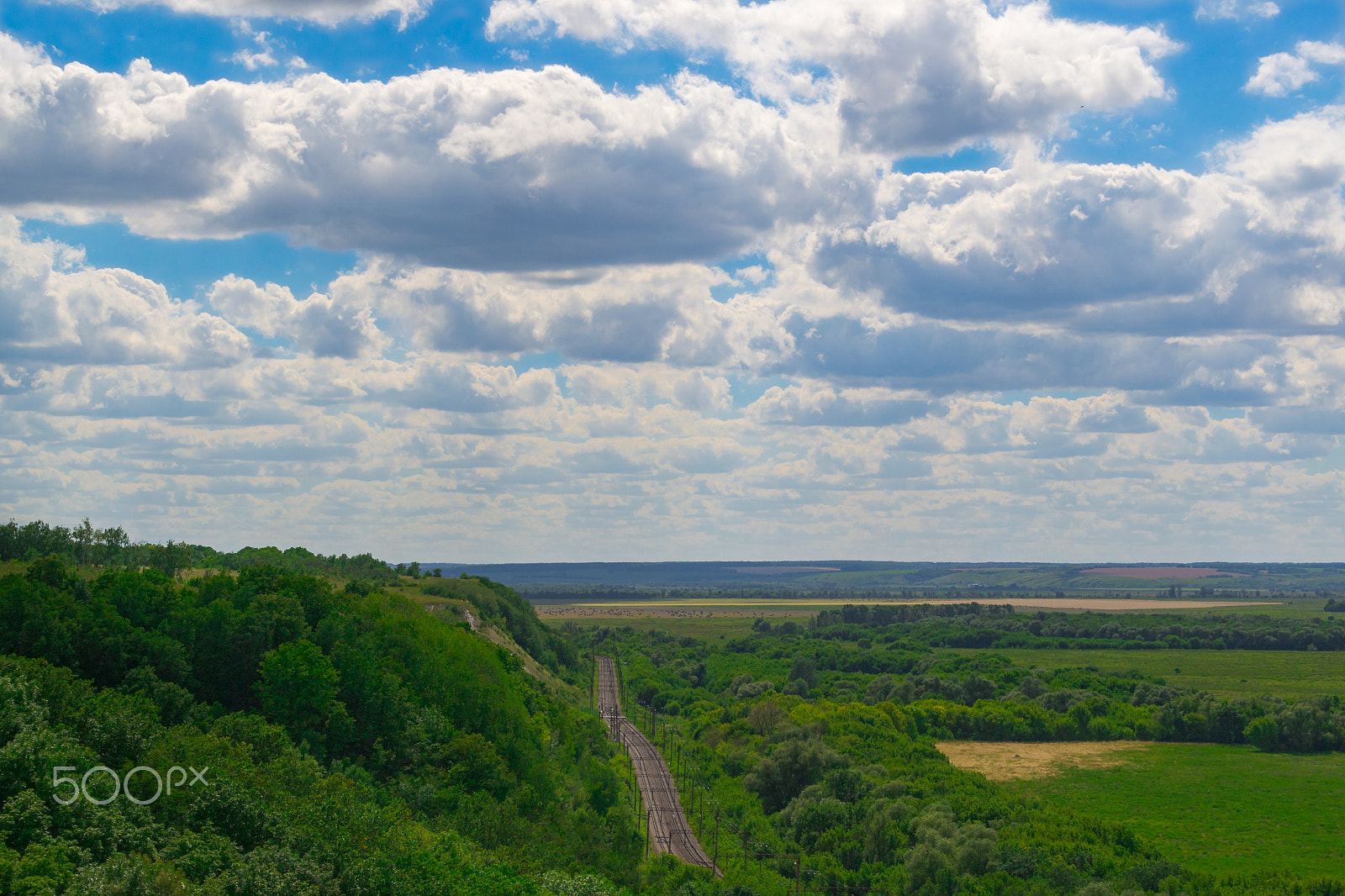 Nikon D3100 + Sigma 18-200mm F3.5-6.3 II DC OS HSM sample photo. Railway among hills. photography