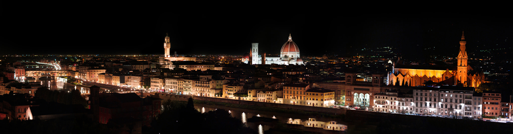 Samsung NX500 + Samsung NX 85mm F1.4 ED SSA sample photo. Florence italy at night photography