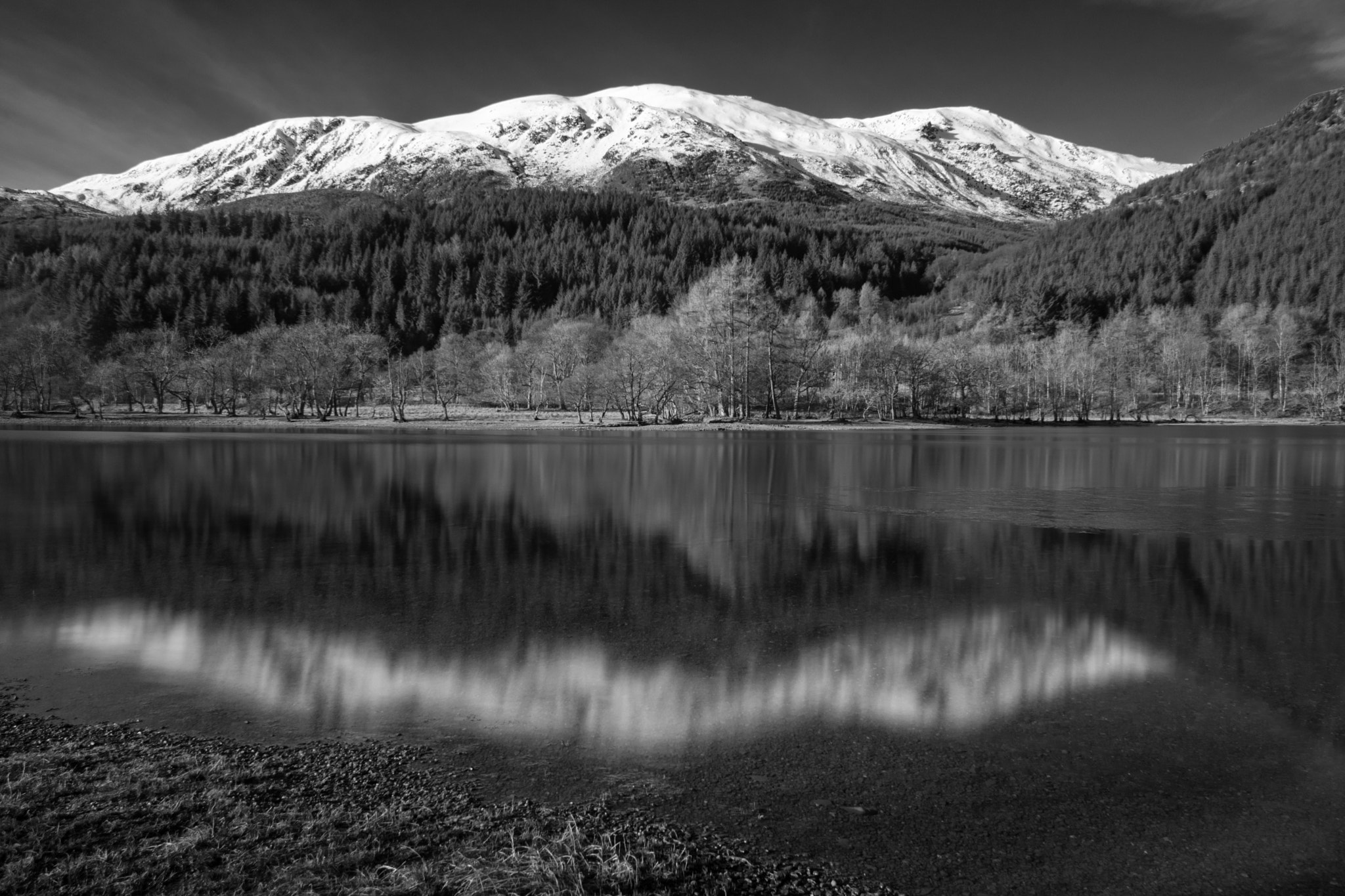 Nikon D5300 sample photo. Loch lubnaig mountains photography