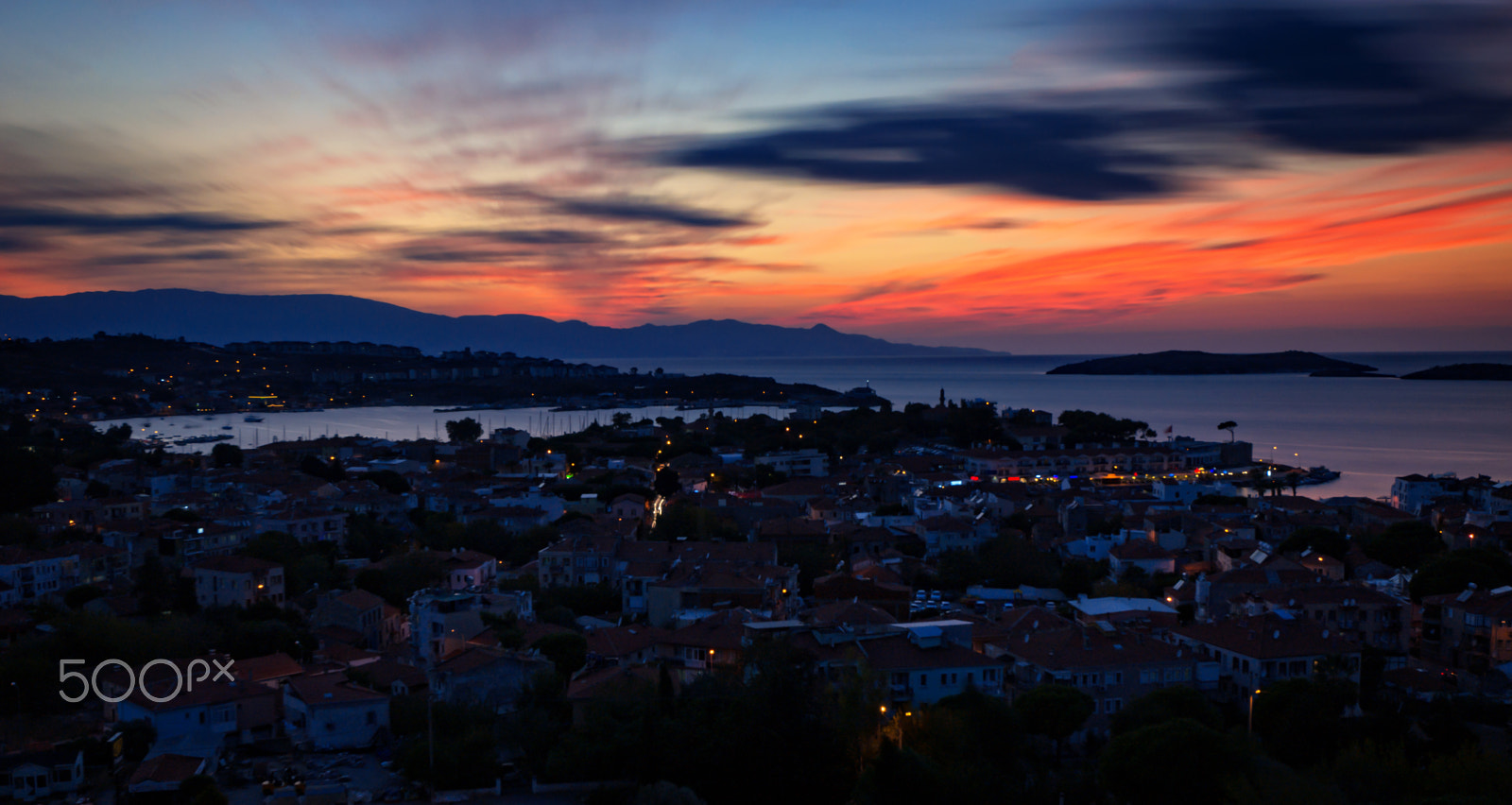 Sony a99 II sample photo. Sunset in foça... photography