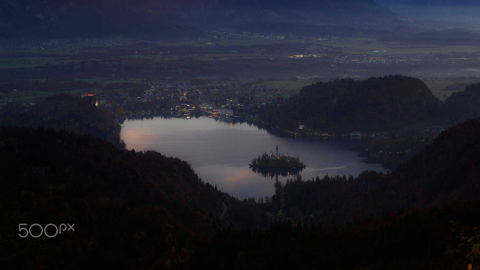 Pentax K-50 + Pentax smc FA 50mm F1.4 sample photo. Bled lake view from hotunjski vrh photography