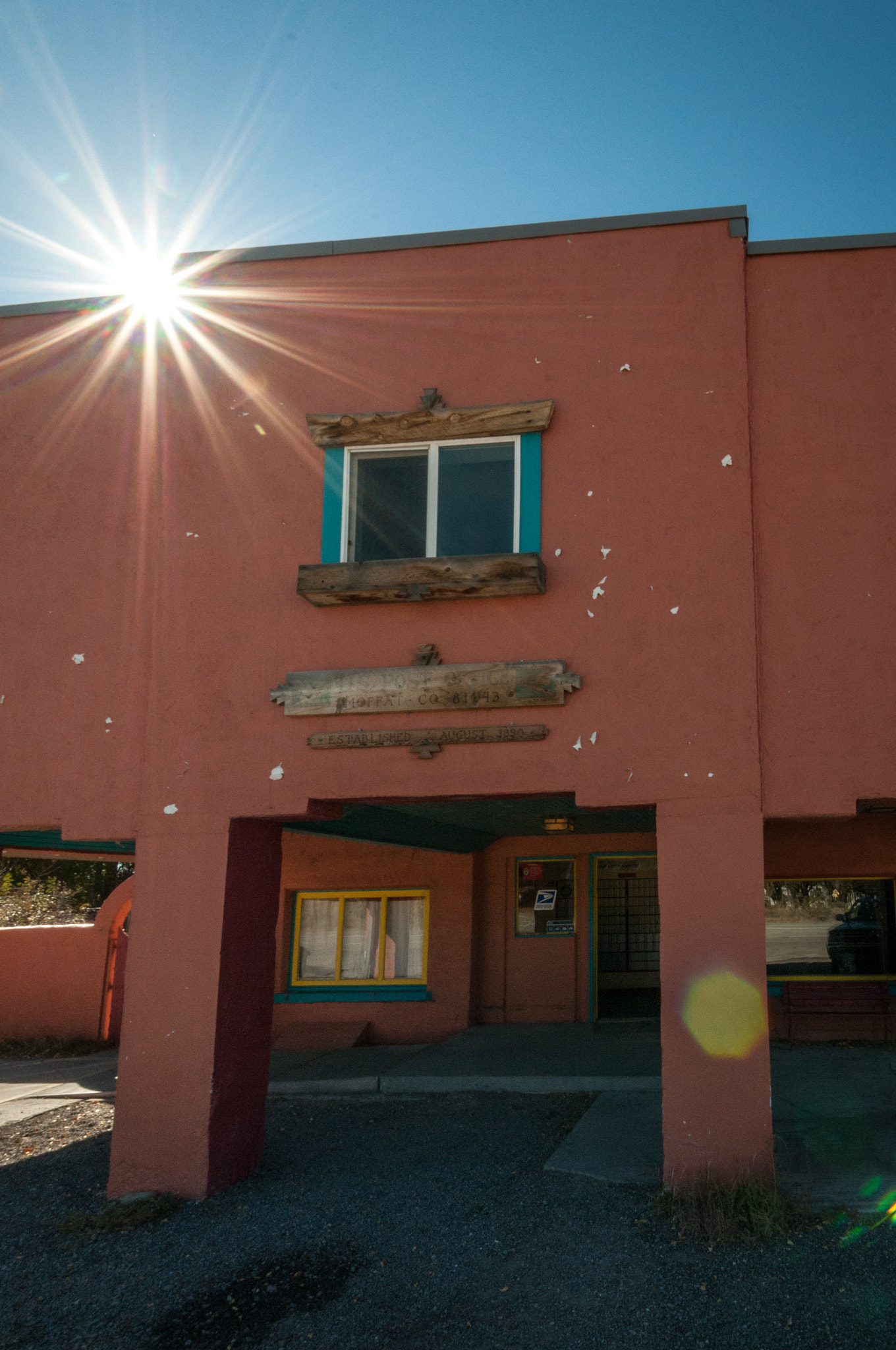 Nikon D300 sample photo. Moffat colorado post office photography