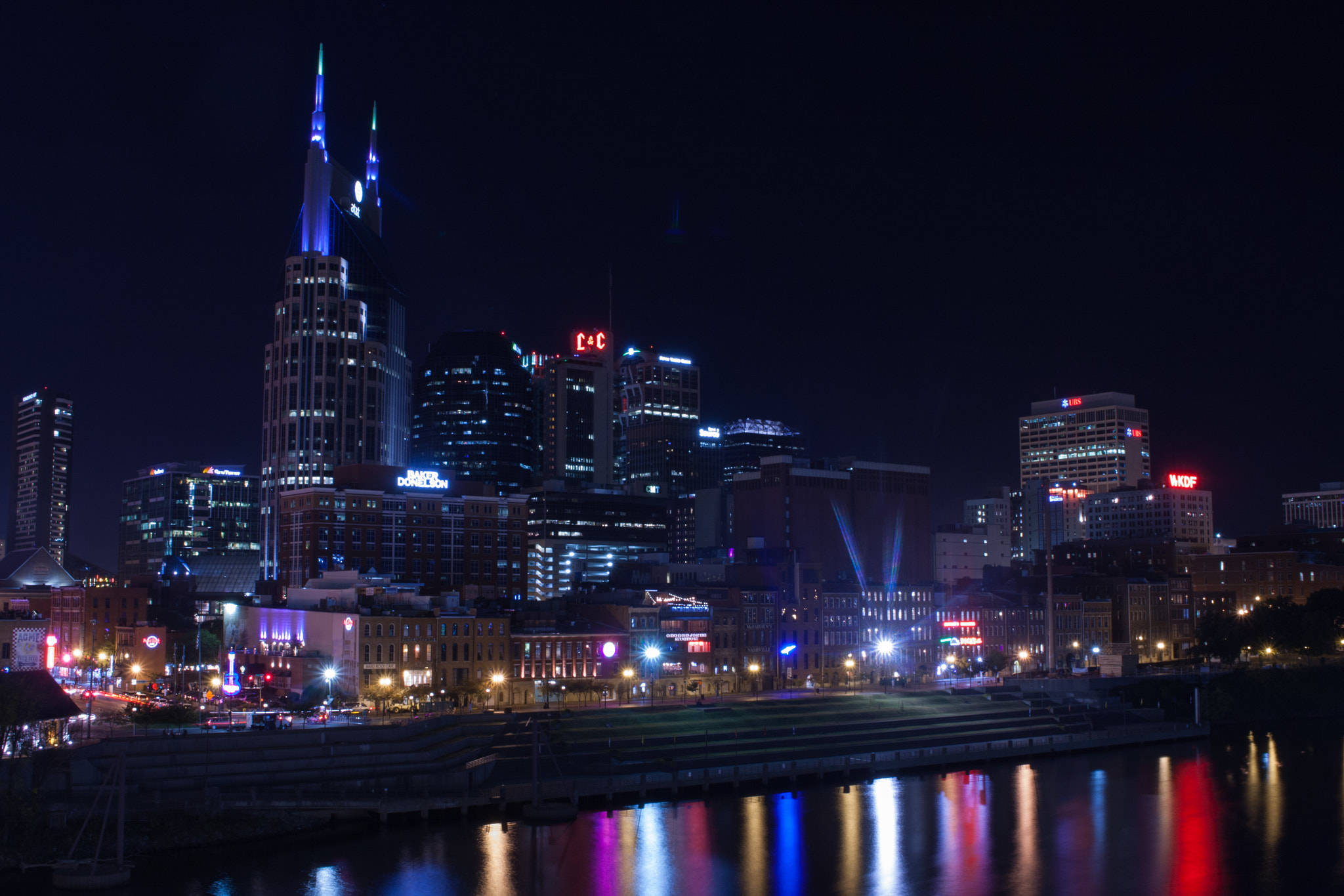 Canon EOS 40D sample photo. Nashville skyline photography