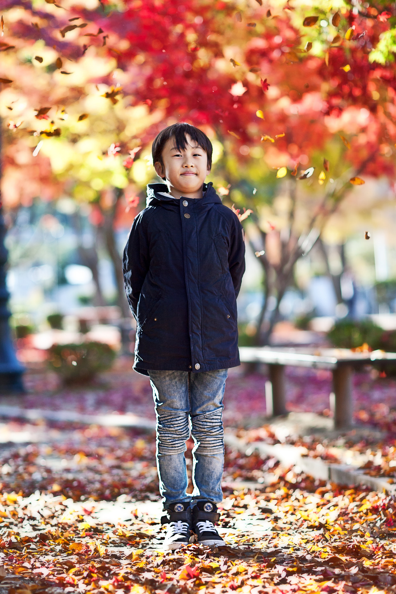 Canon EOS 5D + Canon EF 85mm F1.2 sample photo. Autumn and children photography