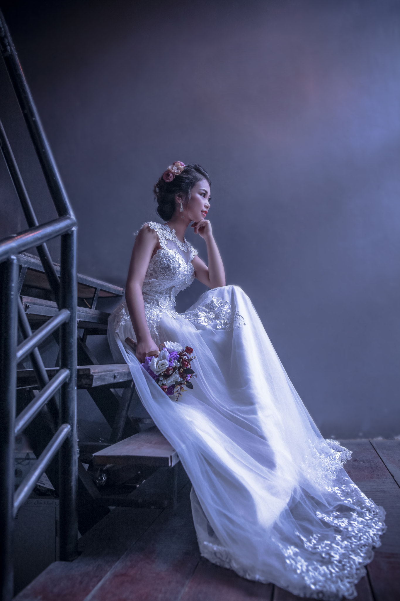 Sigma 24mm F1.4 DG HSM Art sample photo. Single bridal photography