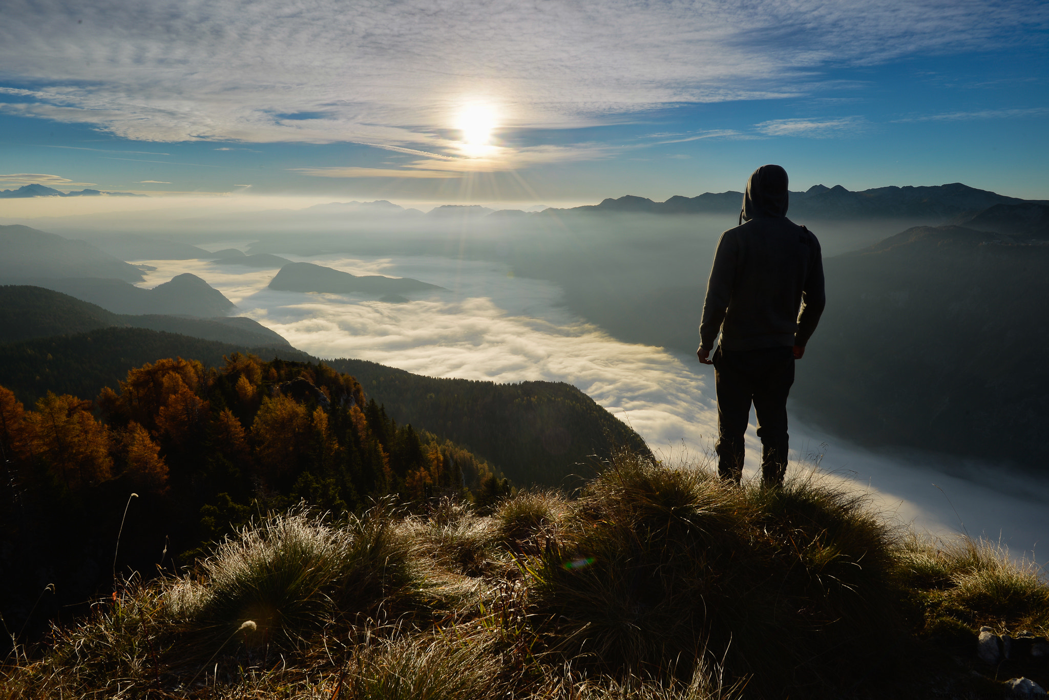 Nikon D600 + Nikon AF Nikkor 180mm F2.8D ED-IF sample photo. Morning view from mt pršivec photography