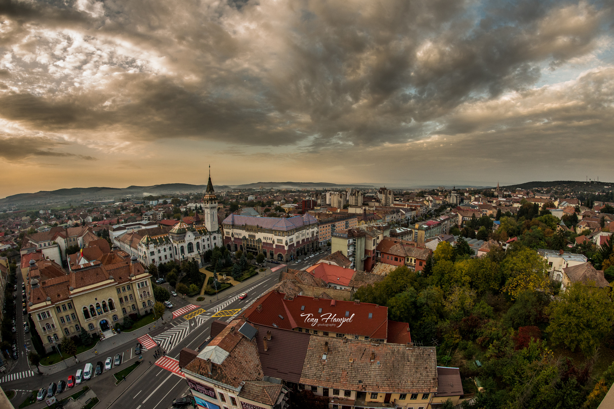 Samyang 12mm F2.8 ED AS NCS Fisheye sample photo. "targu mures-at sunset" photography