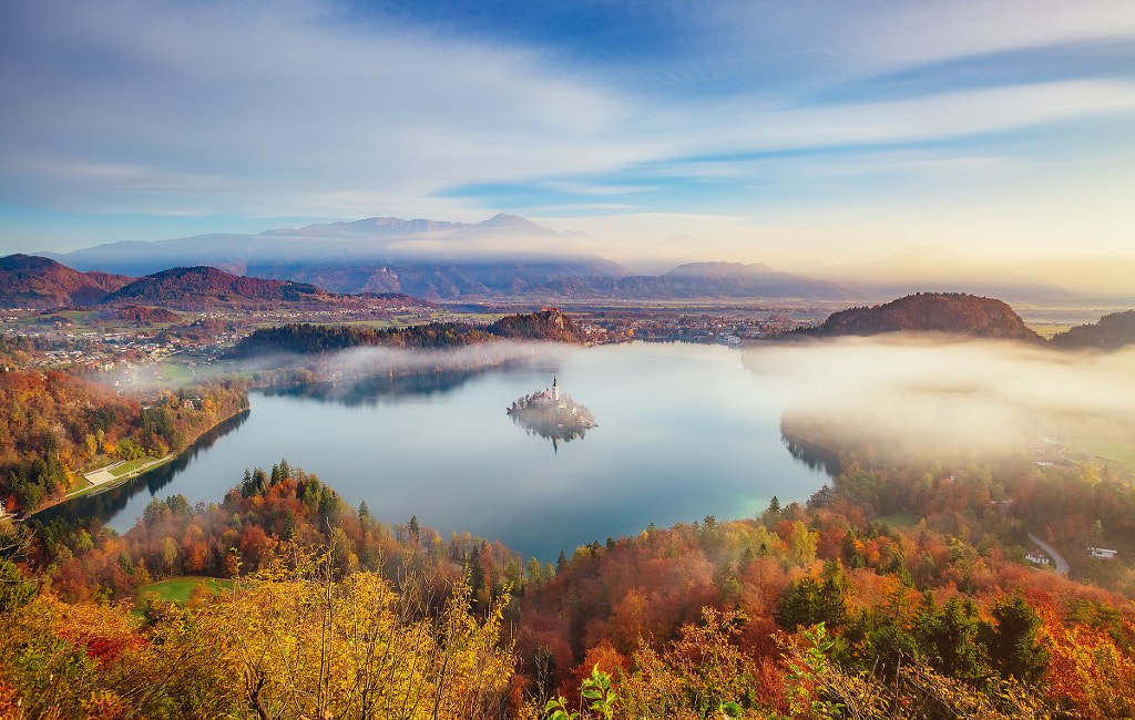 Autumn in Bled by Leonid Tit on 500px.com