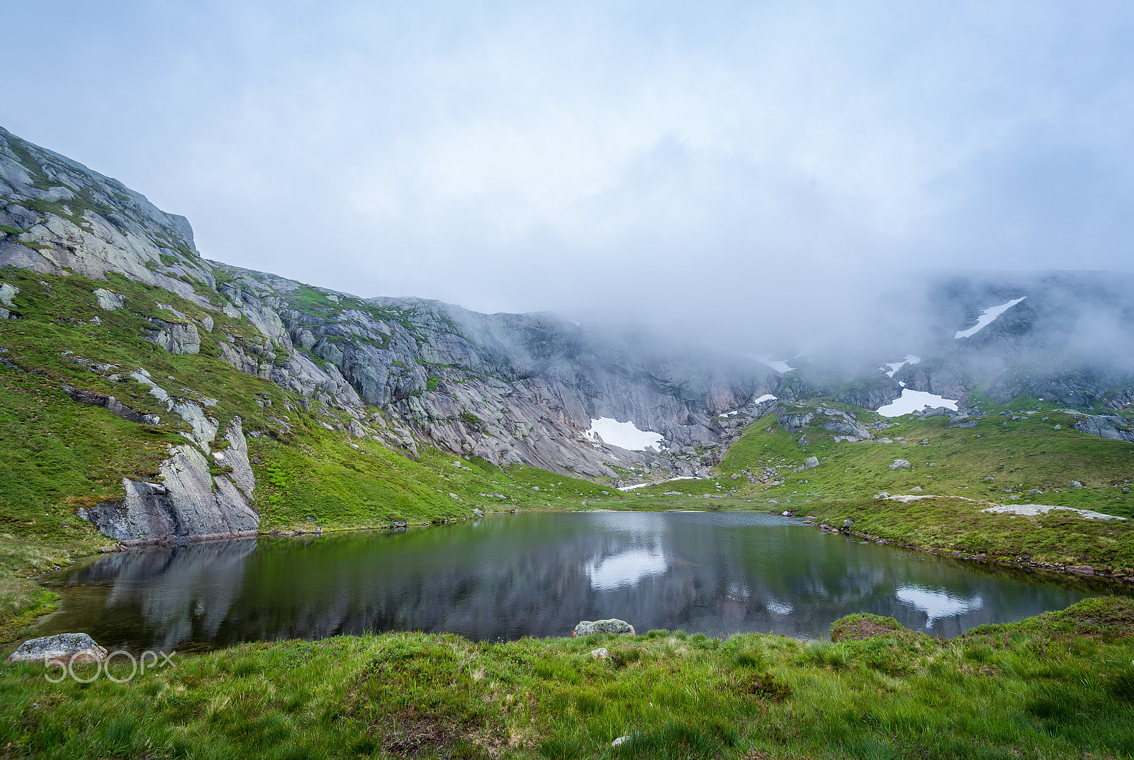 Nikon D3S sample photo. Beautiful mountain lake on the hiking route to kjerag. photography