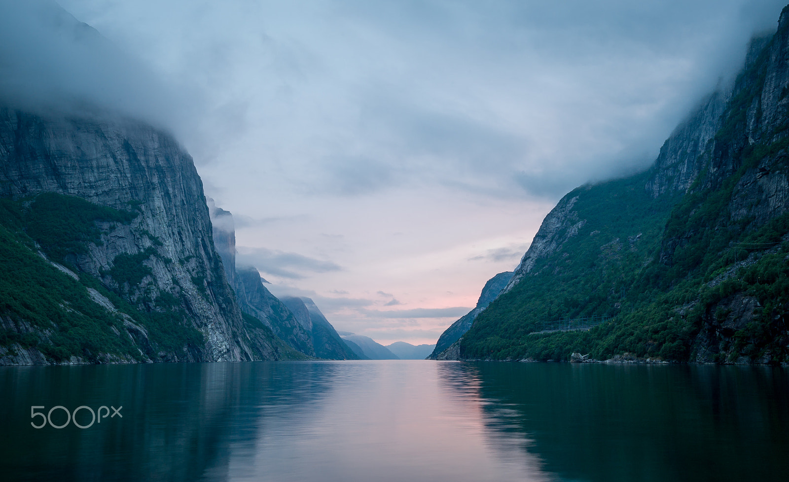 Nikon D3S sample photo. Night landscape of lysefjord. norway fjords scenics. photography