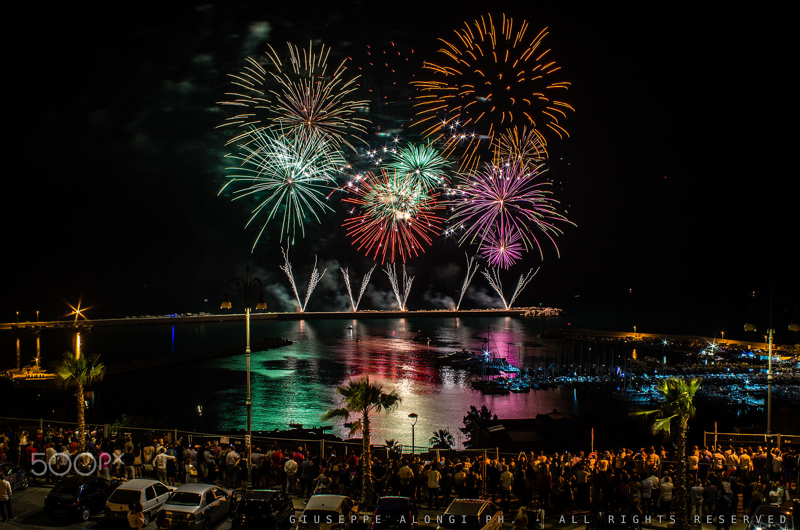 Pentax K-30 + A Series Lens sample photo. Fireworks reflections photography