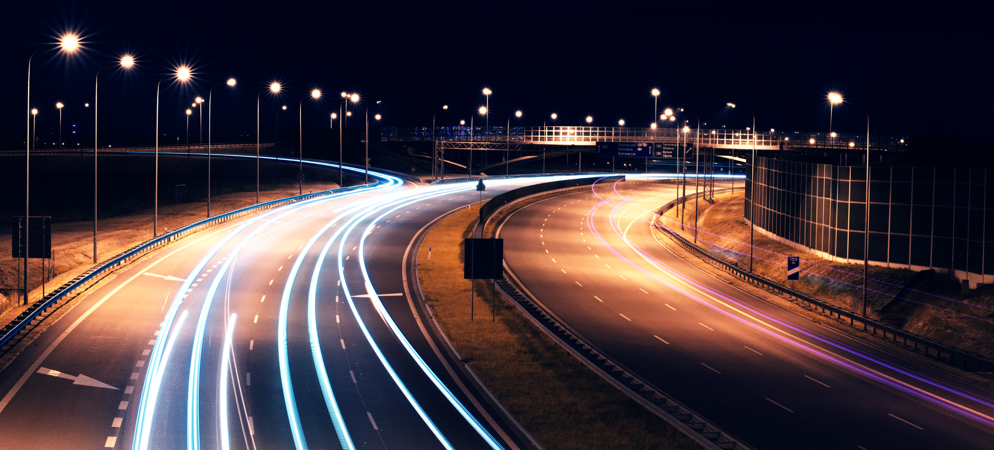 Nikon D5500 + Nikon AF-S Nikkor 50mm F1.4G sample photo. A1 highway in poland photography