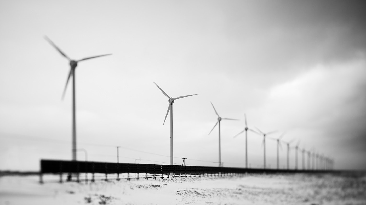 Nikon D800 + Nikon PC-E Nikkor 24mm F3.5D ED Tilt-Shift sample photo. Windmills photography