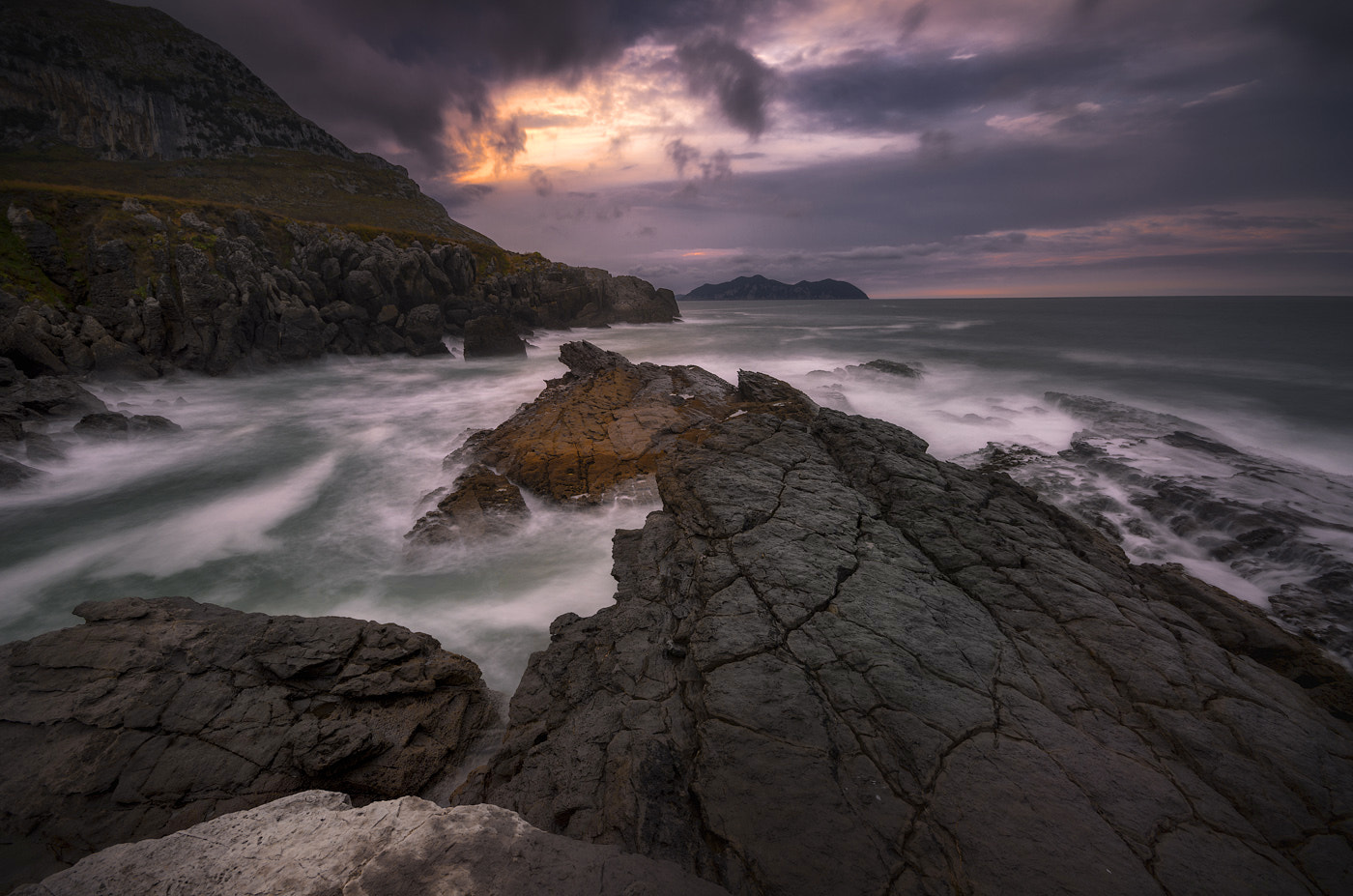 Pentax K-5 sample photo. Cliffs of biscay photography