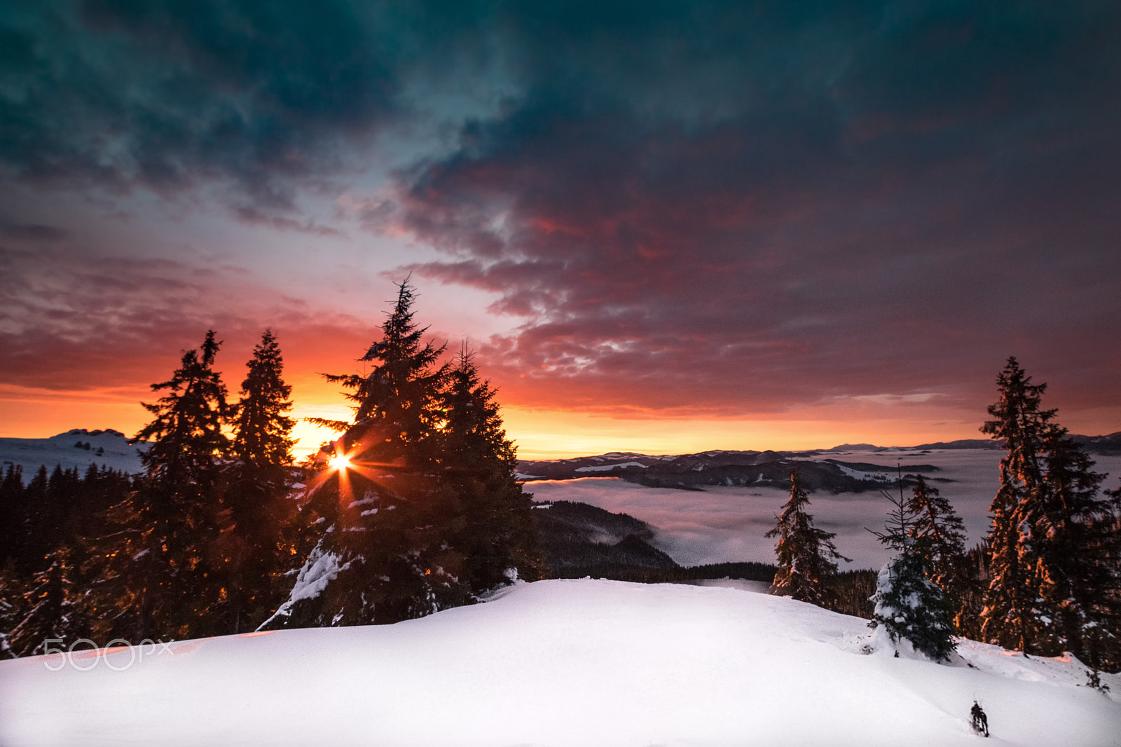 Samyang 14mm F2.8 ED AS IF UMC sample photo. Sunrise on rarau photography