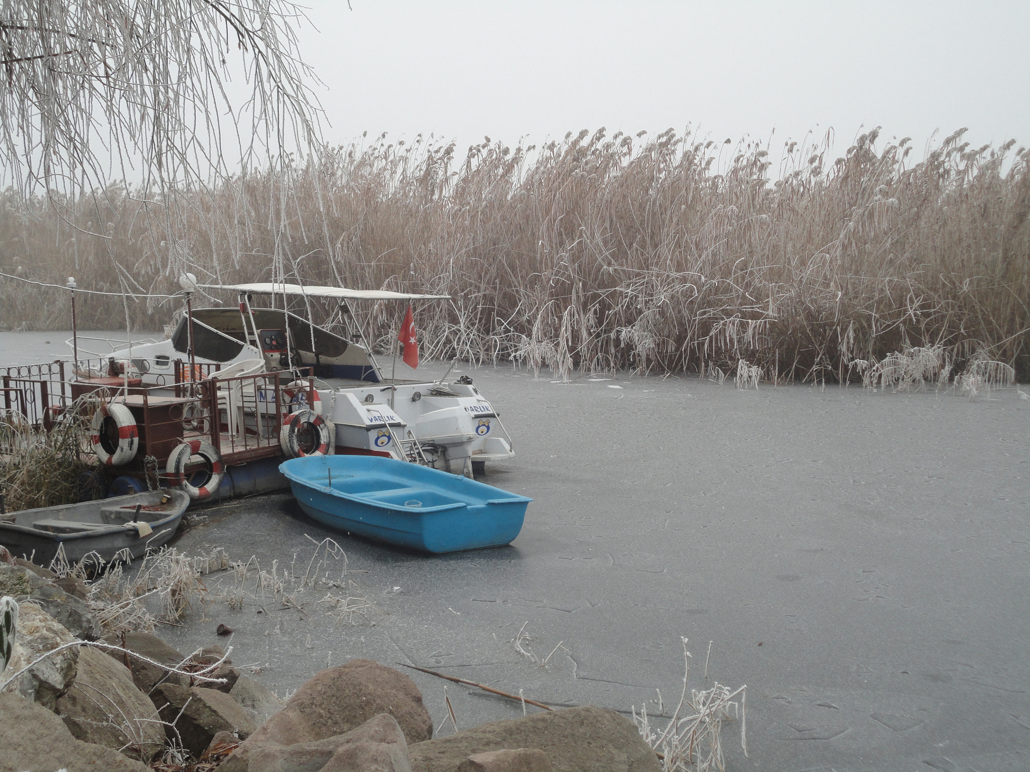 Sony DSC-W360 sample photo. Boat and lake. photography