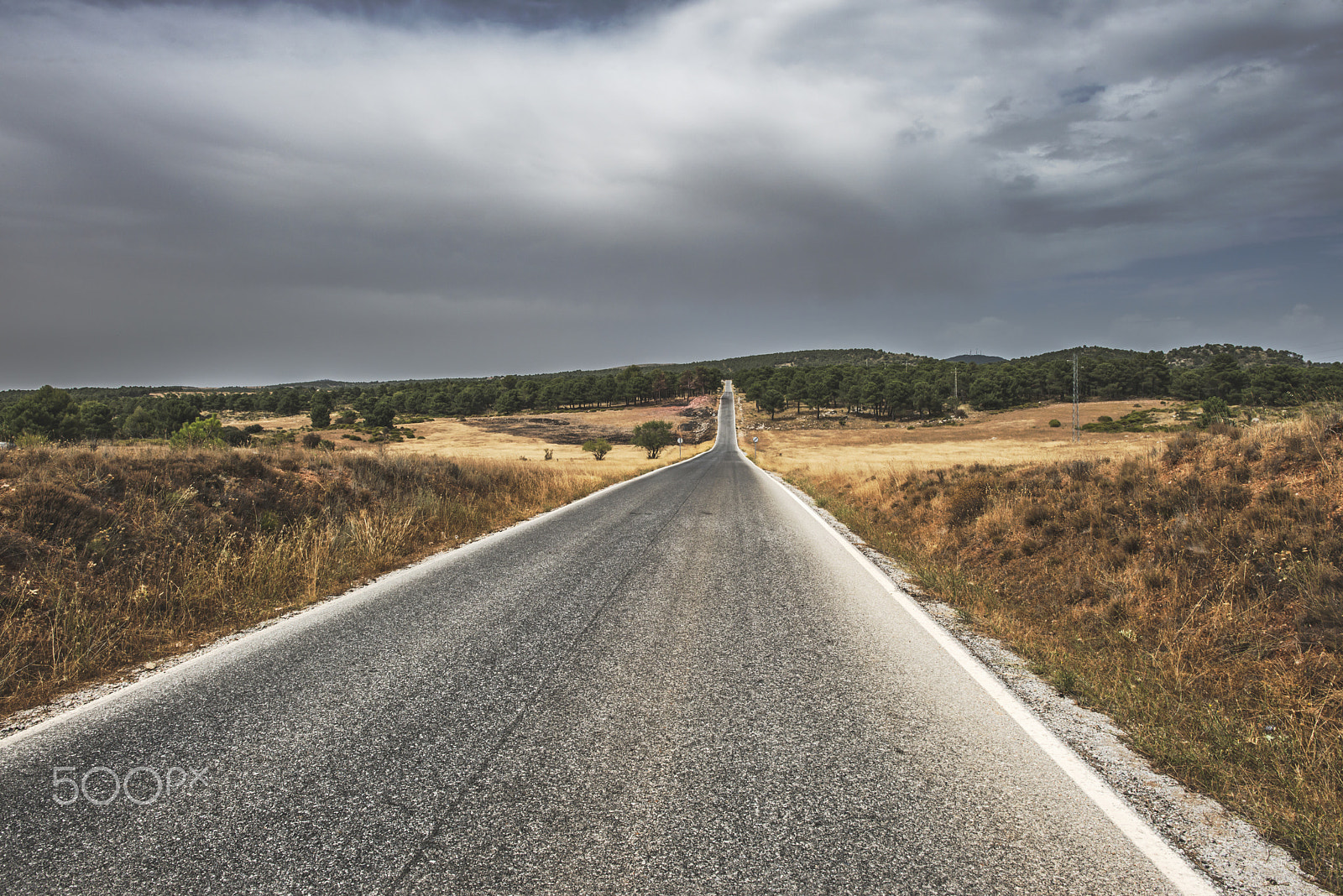 Nikon D800E sample photo. Road and dramatic sky photography