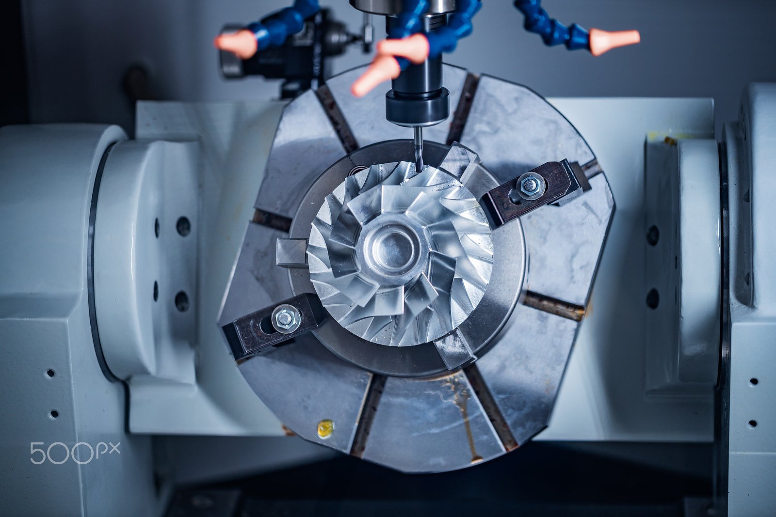 Canon EF 100mm F2.8L Macro IS USM sample photo. Metalworking cnc milling machine. photography