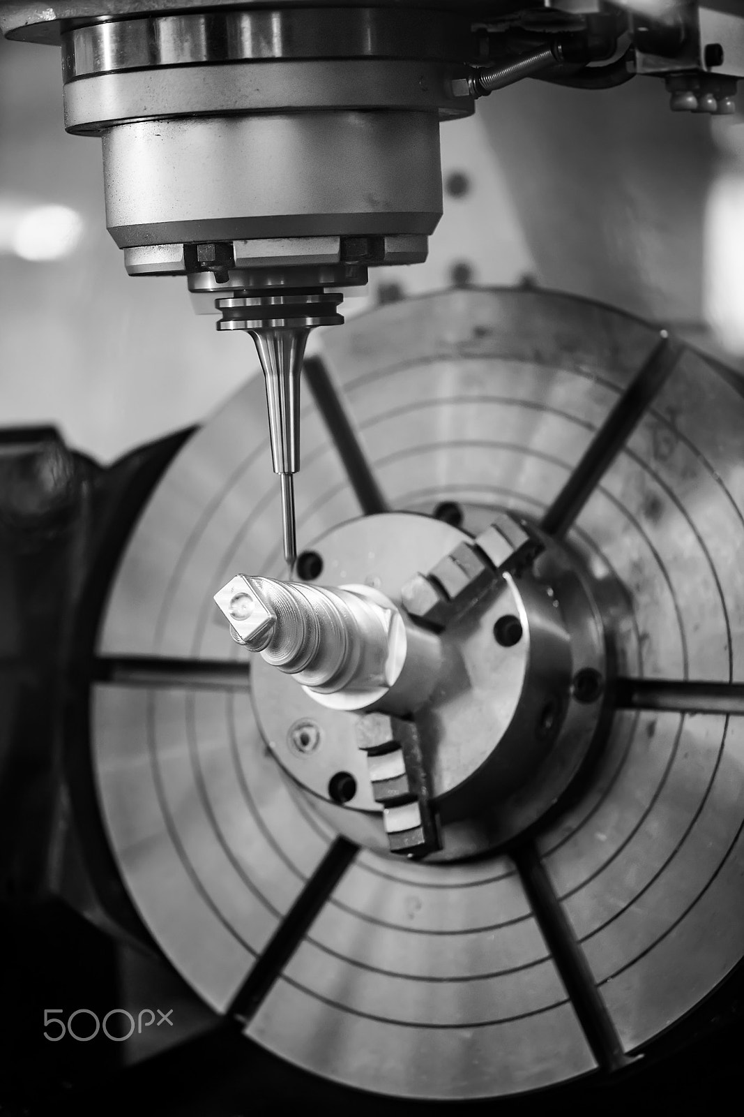 Canon EF 100mm F2.8L Macro IS USM sample photo. Metalworking cnc milling machine. photography