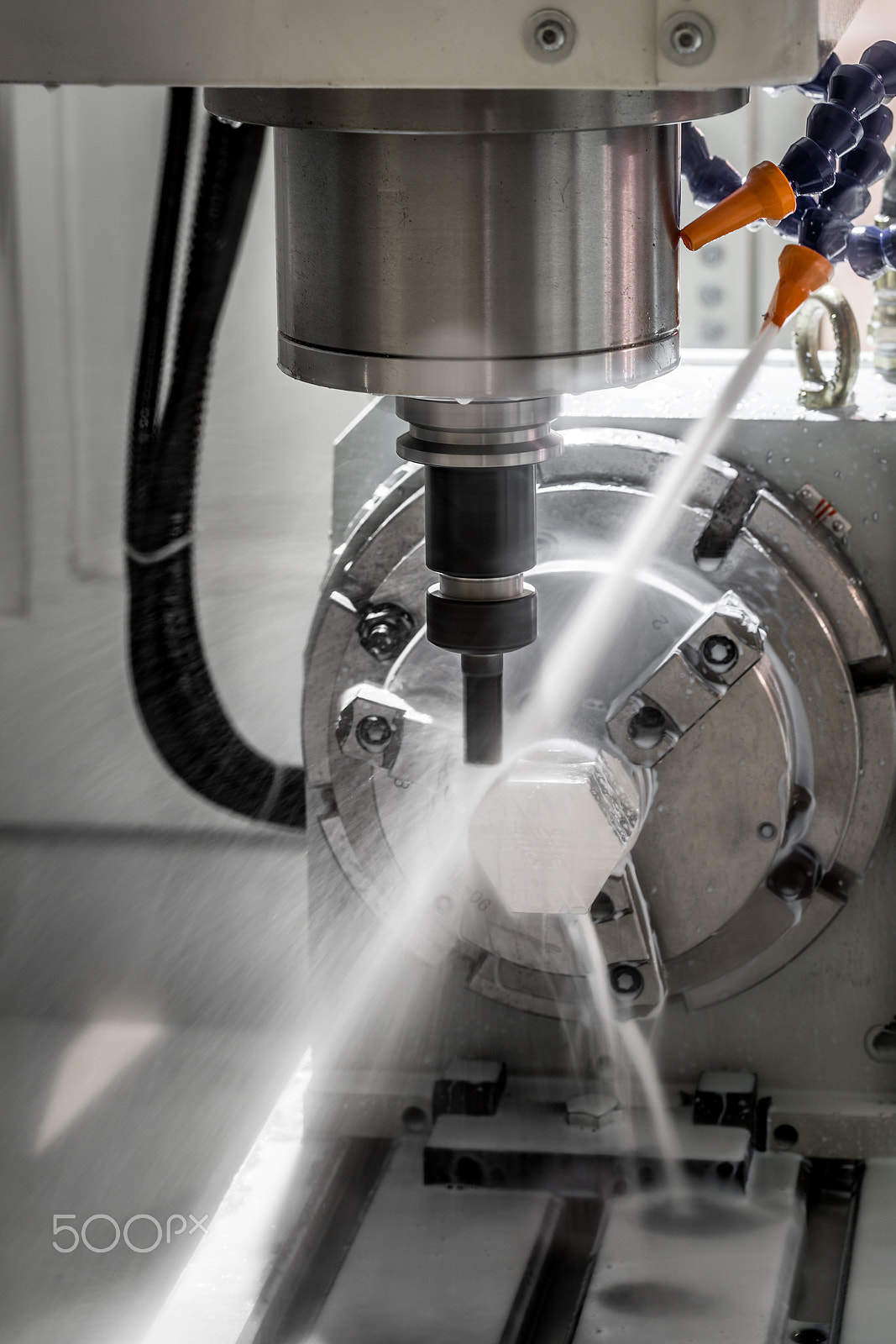 Canon EF 100mm F2.8L Macro IS USM sample photo. Metalworking cnc milling machine. photography