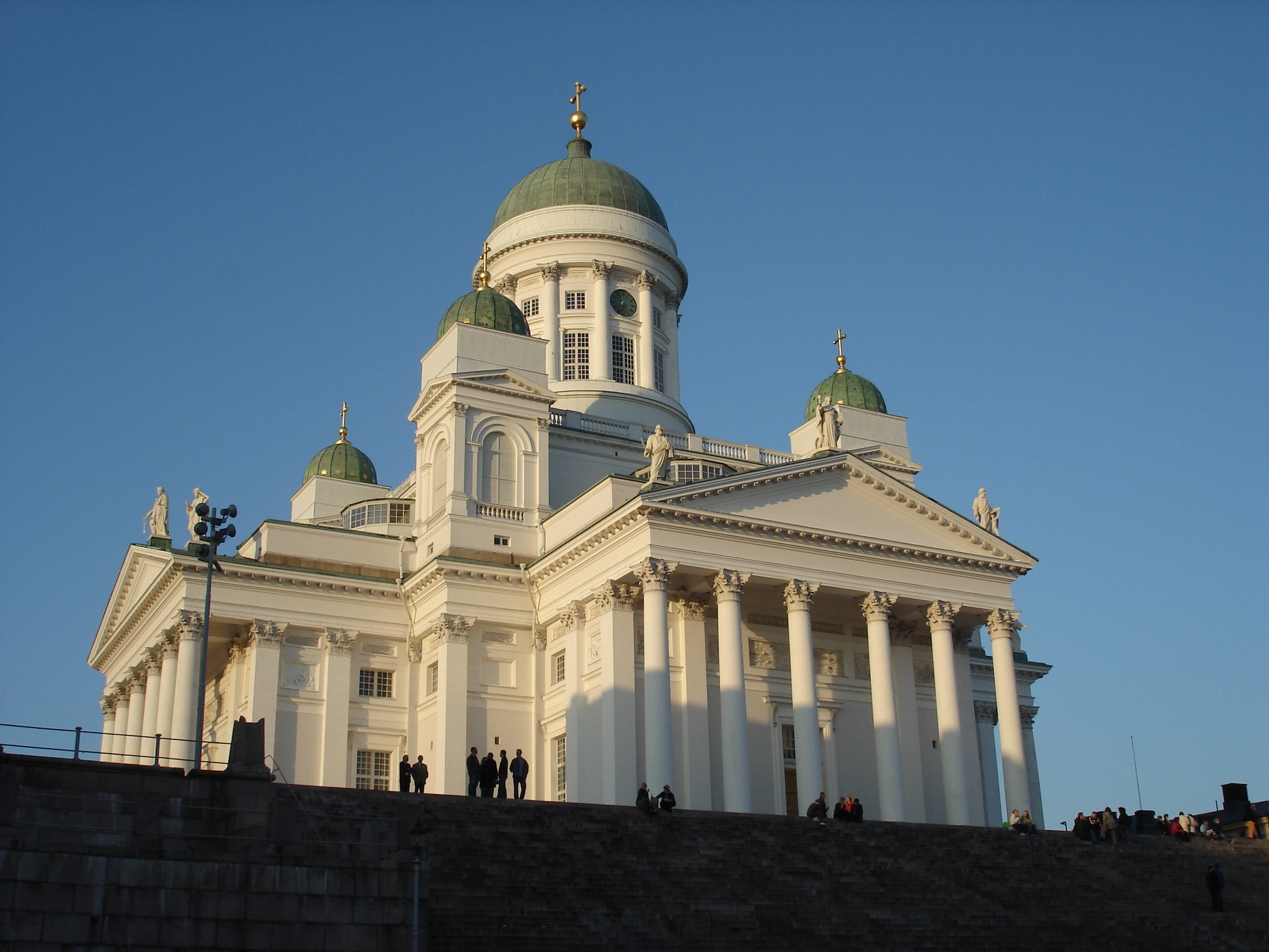 Sony DSC-W5 sample photo. Helsinki cathedral at sunset photography
