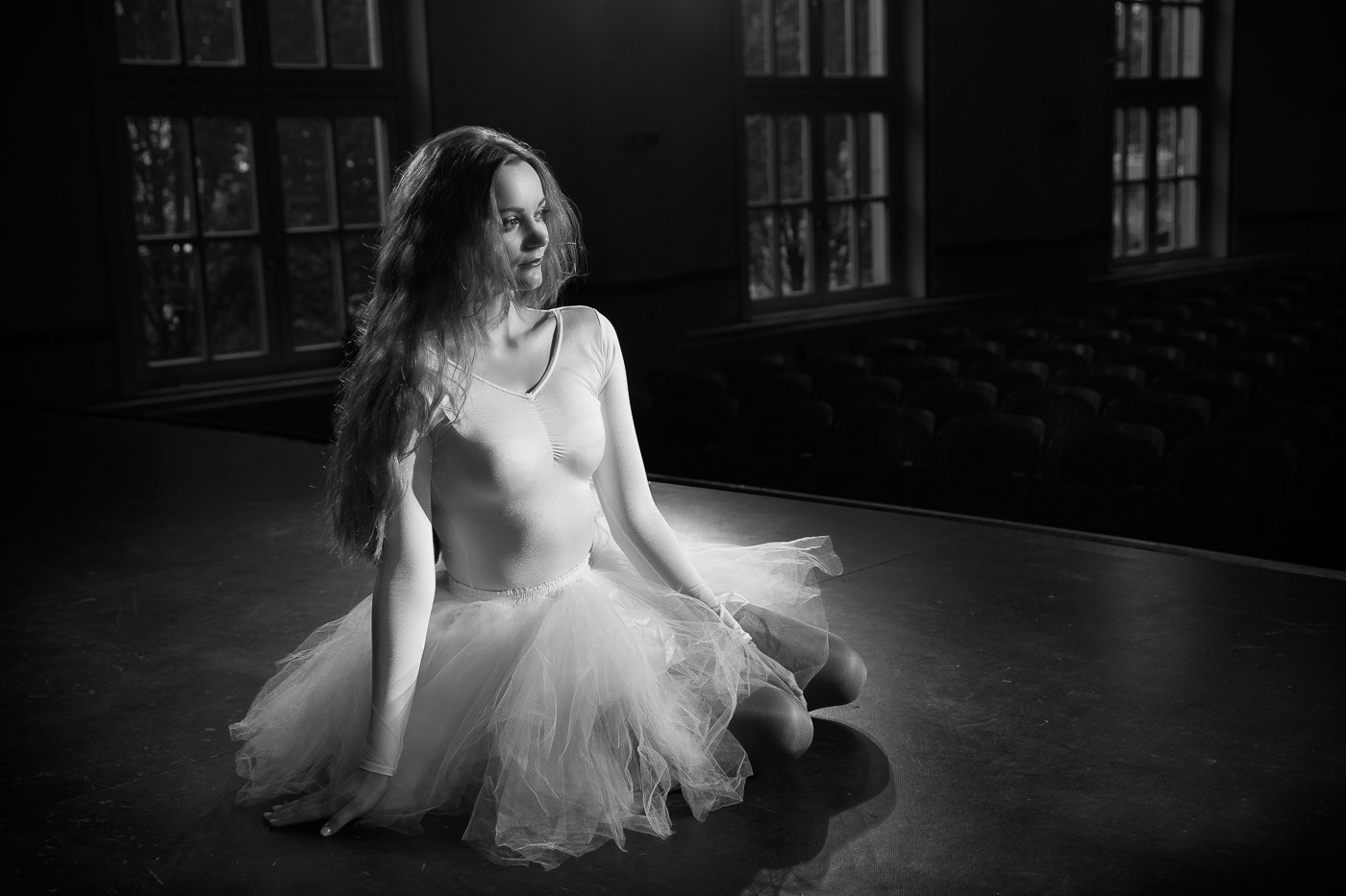 Sony a99 II + 24-70mm F2.8 sample photo. Ballerina (monochrome) photography