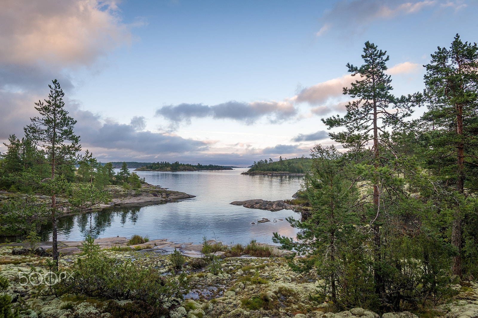 Nikon D3S sample photo. Sunset at karelia republic islands on ladoga lake. photography