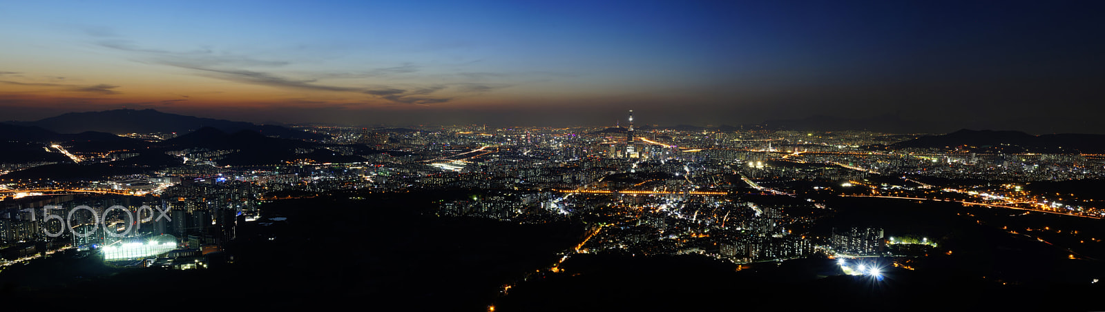 Sony SLT-A55 (SLT-A55V) sample photo. Seoul, befor sunset photography