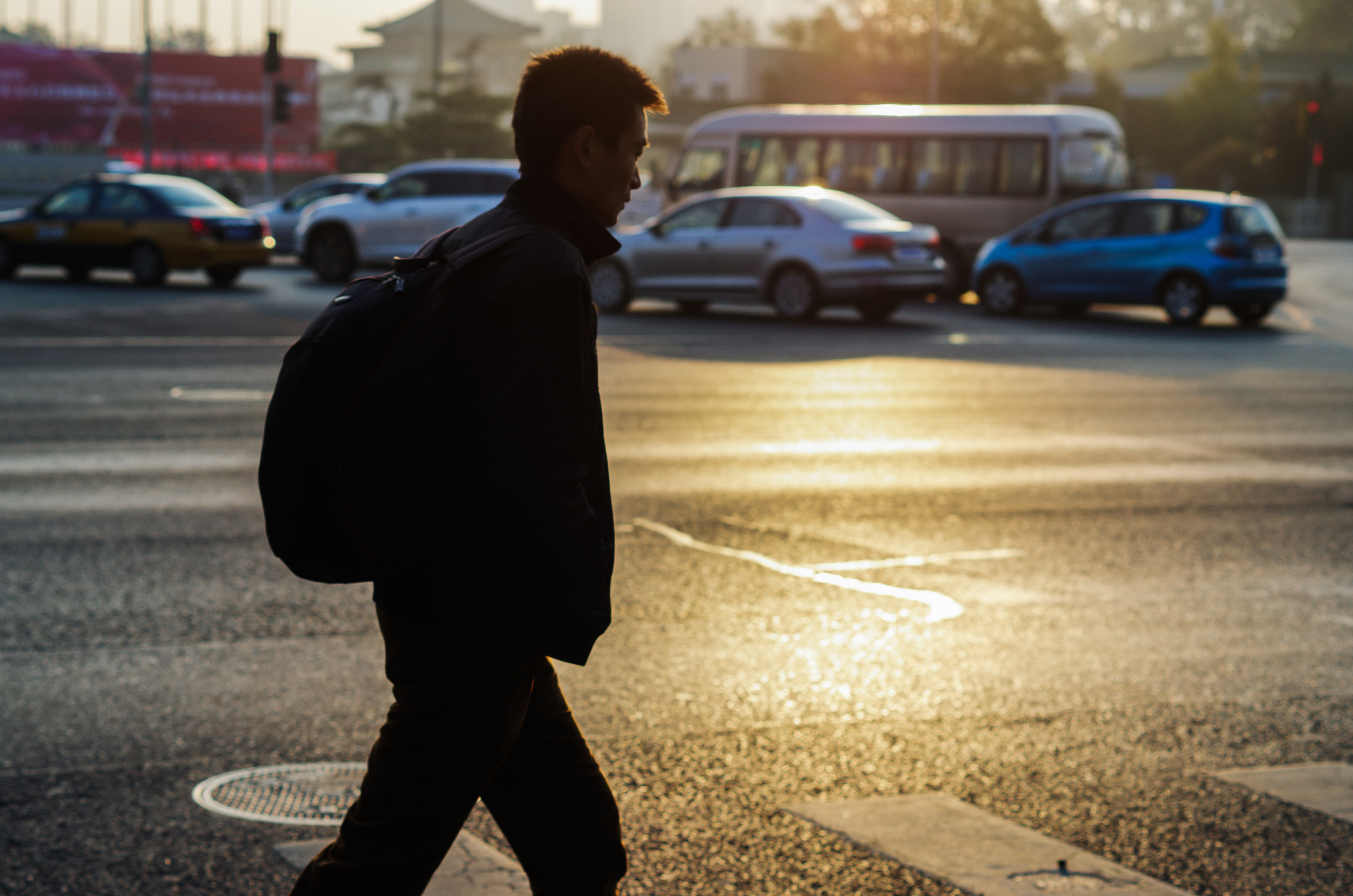 Pentax K-30 sample photo. Walking man photography