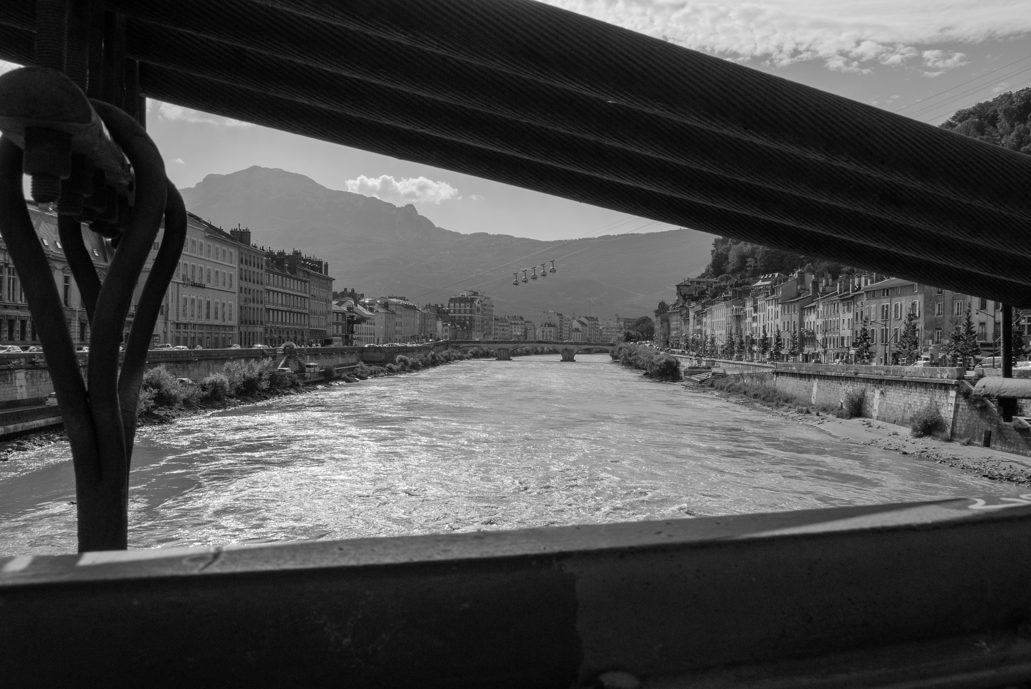 Panasonic Lumix DMC-GF5 sample photo. Endless river under the bridge photography