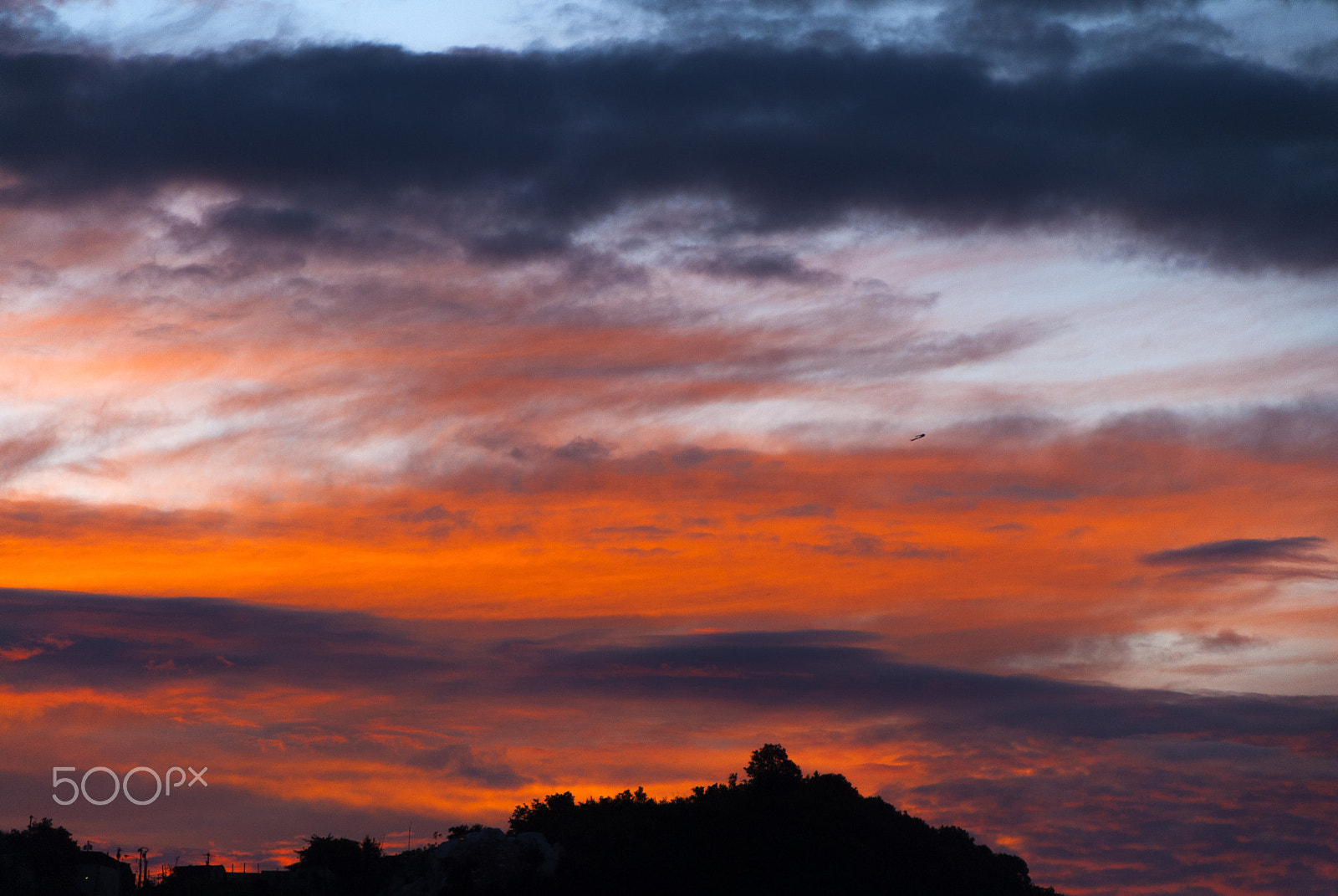 Nikon D200 sample photo. Beautiful sunset. color clouds in guatemala photography
