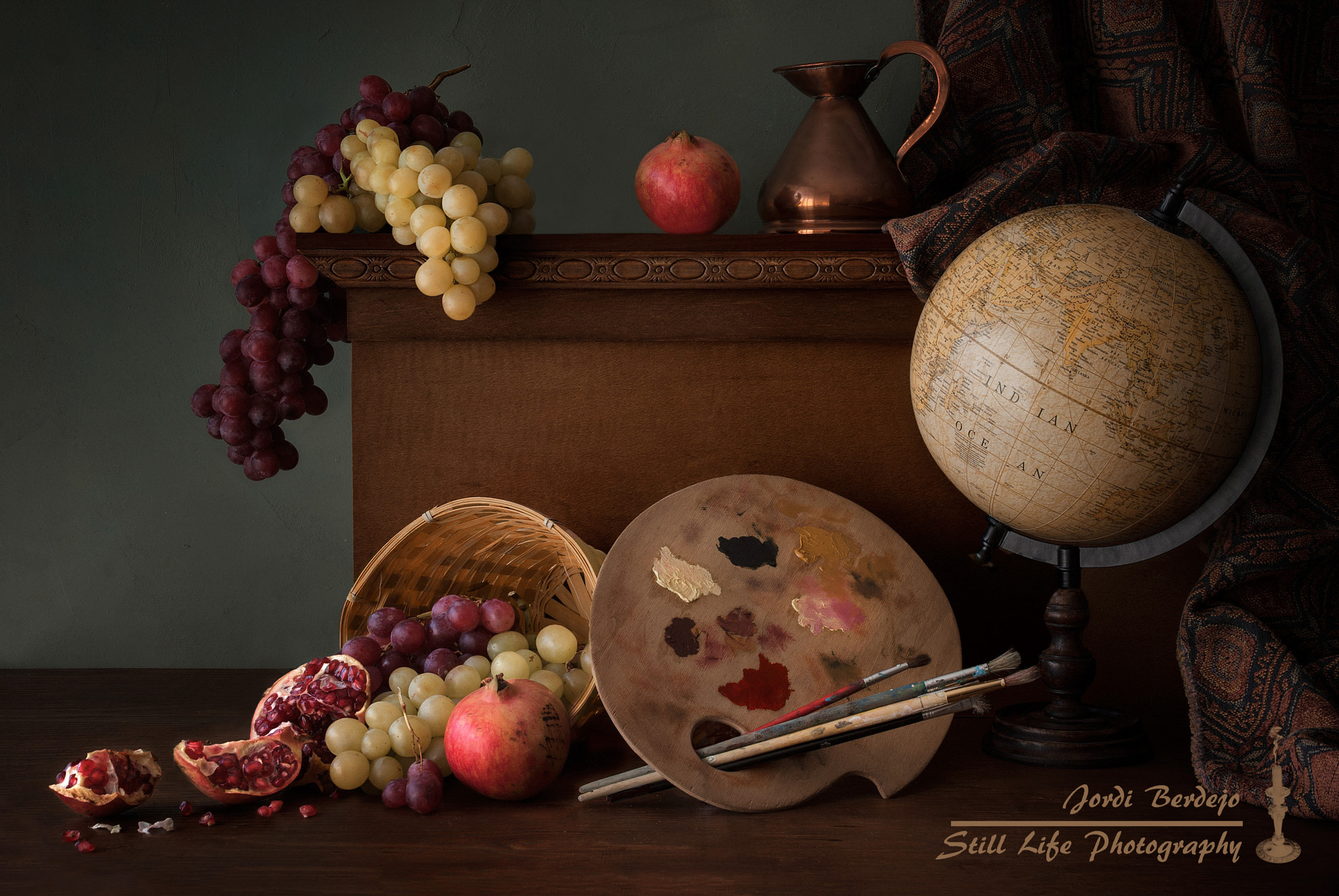 Pentax K200D sample photo. Bodegón con frutas y paleta photography