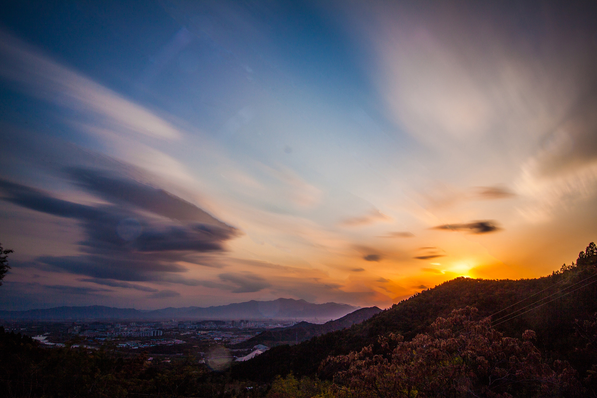 Canon EOS 50D + Canon EF 300mm f/2.8L sample photo. Beijing's sunset photography