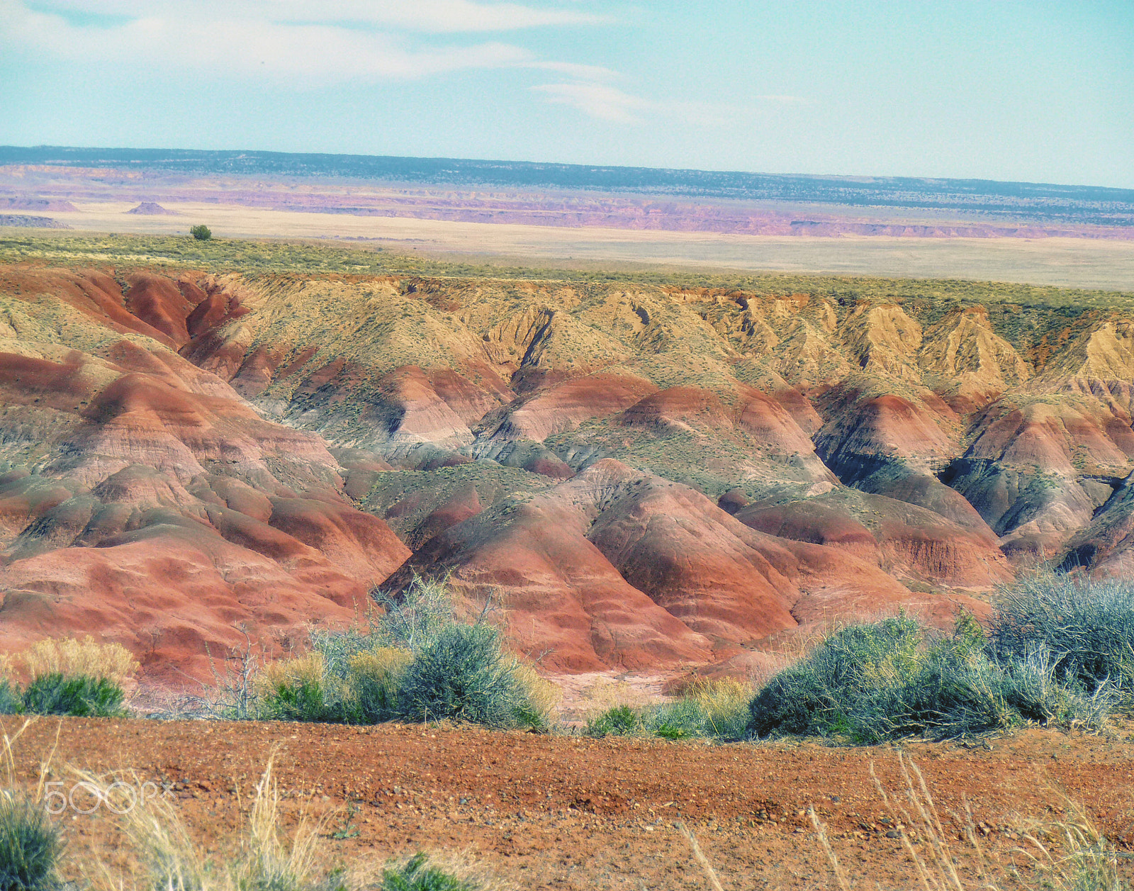 Panasonic Lumix DMC-ZS7 (Lumix DMC-TZ10) sample photo. Petrified forest national park terrain photography