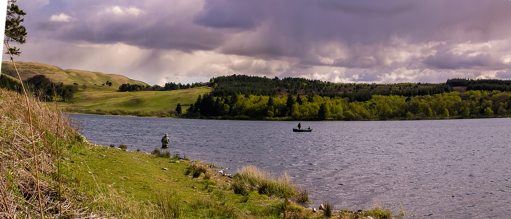 Nikon E3100 sample photo. Flyfishing on a scottish lake photography