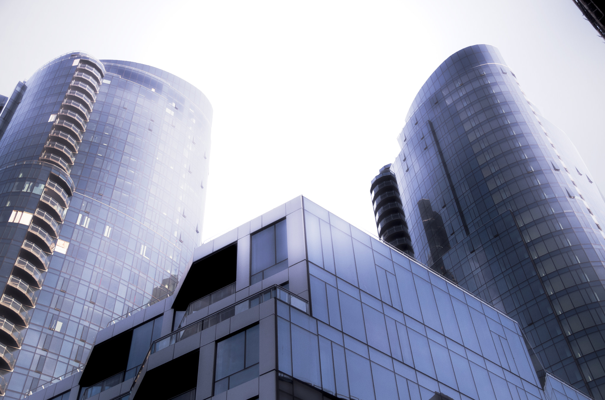 Sigma 17-50mm F2.8 EX DC HSM sample photo. Blue buildings photography