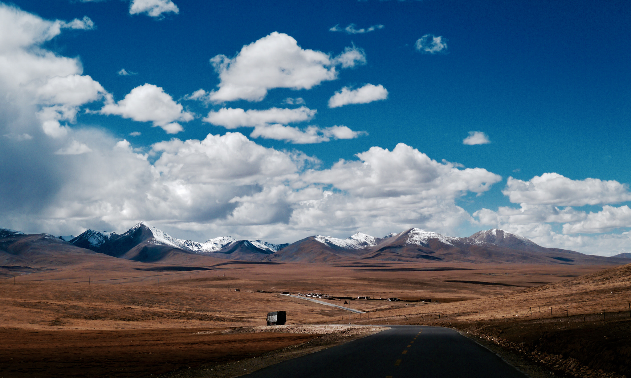 LUMIX G VARIO PZ 14-42/F3.5-5.6 sample photo. The qinghai-tibet highway-1 photography