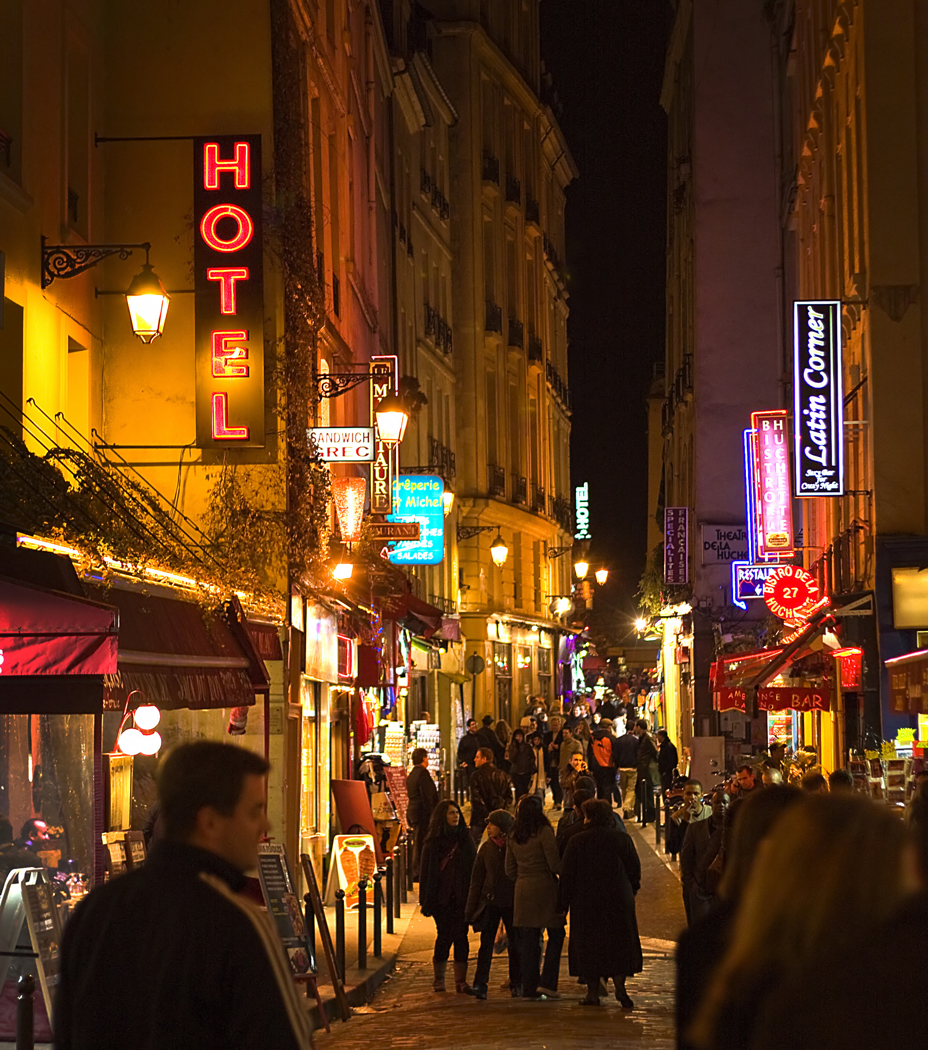 Canon EOS 40D sample photo. Night on the streets of paris photography