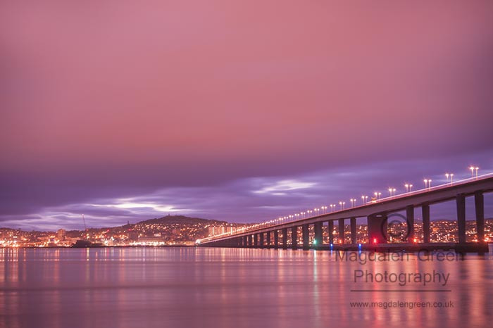 Nikon D700 sample photo. Pretty pink  - dundee city the tay road bridge and the bonnie ri photography