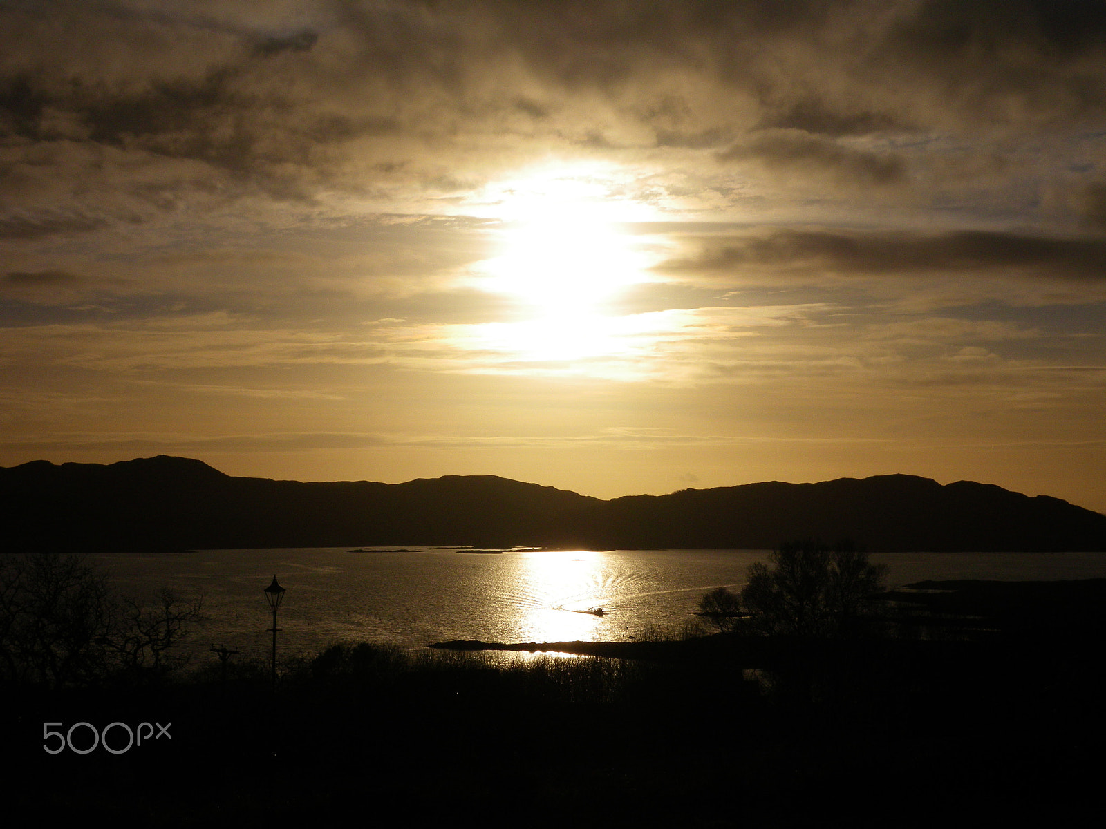Pentax Optio P80 sample photo. Sunset on loch nan ceall arisaig photography