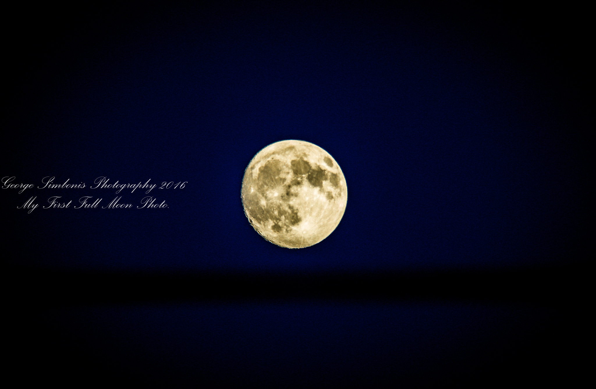 Canon EF 100-300mm f/5.6 sample photo. Full moon  14/10/2016   hdr photography