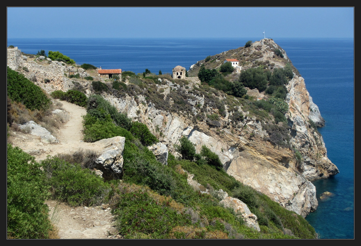 Canon PowerShot D20 sample photo. Kastro - ancient capital of skiathos photography