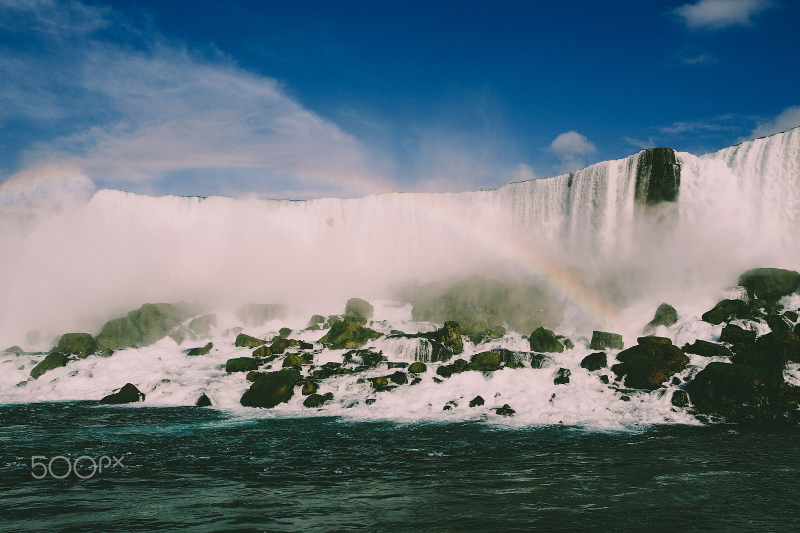 Olympus M.Zuiko Digital ED 14-42mm F3.5-5.6 EZ sample photo. Rainbow over niagara falls photography