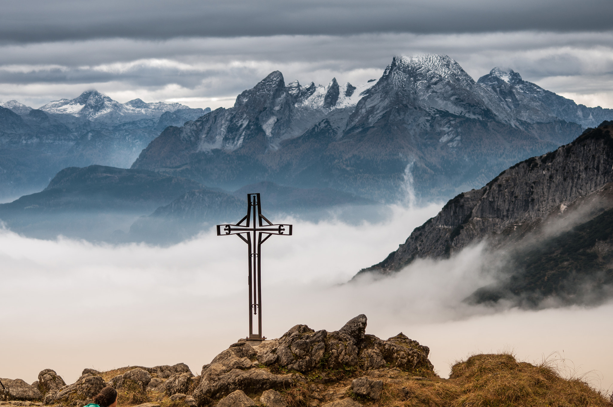 Sigma 70-300mm F4-5.6 APO DG Macro sample photo. Blick vom untersberg zum watzmann photography