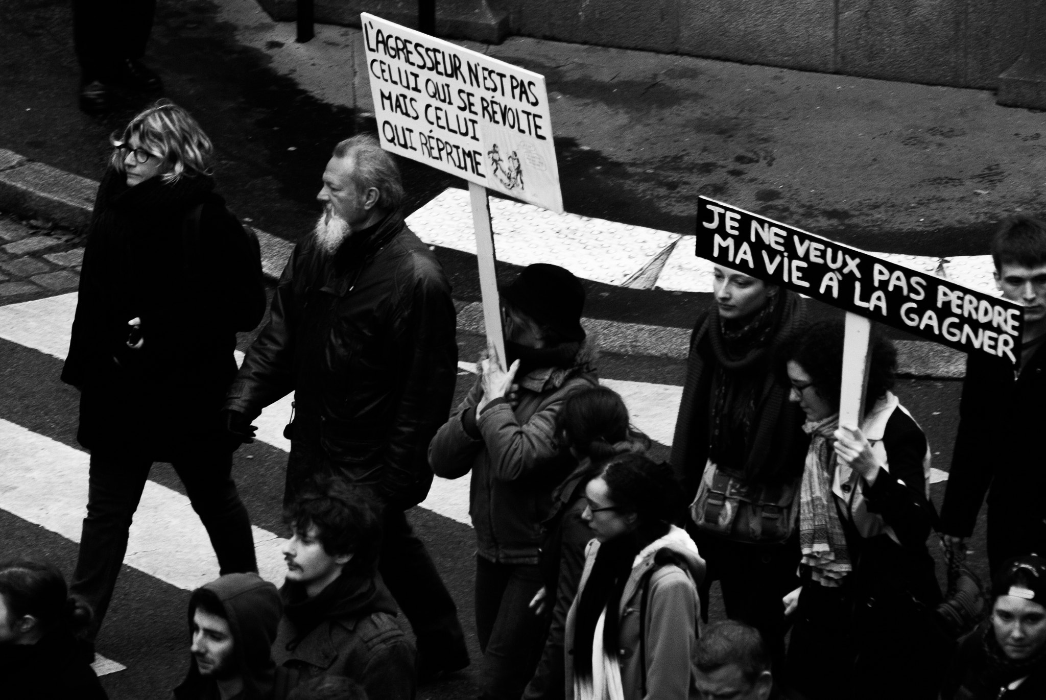 Nikon D200 sample photo. Manifestation loi travail photography