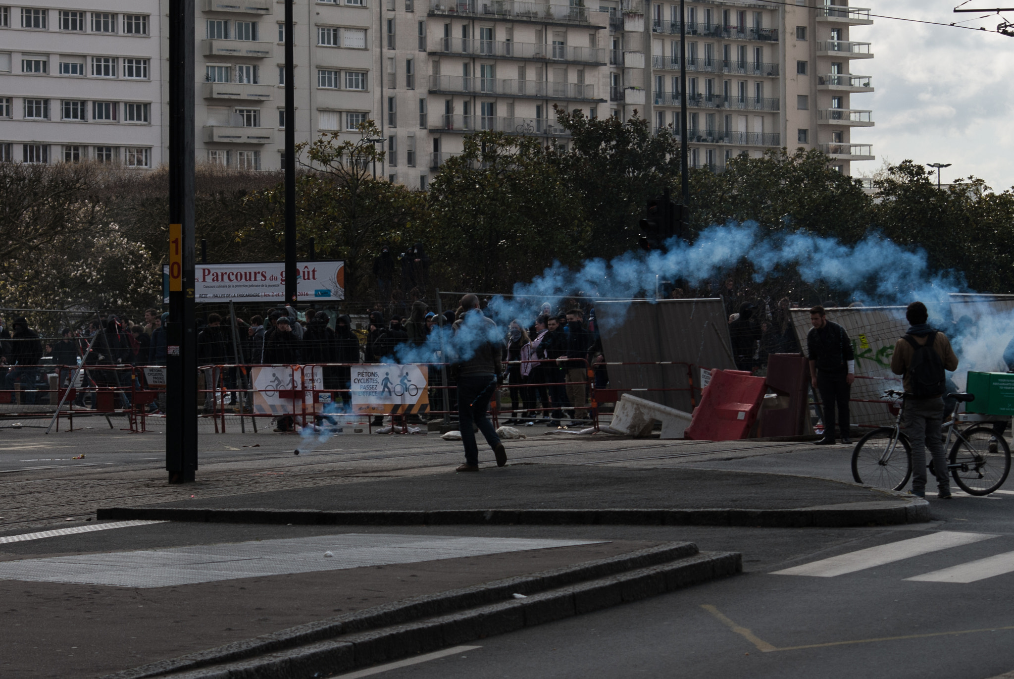 Nikon D200 sample photo. Manifestation loi travail photography
