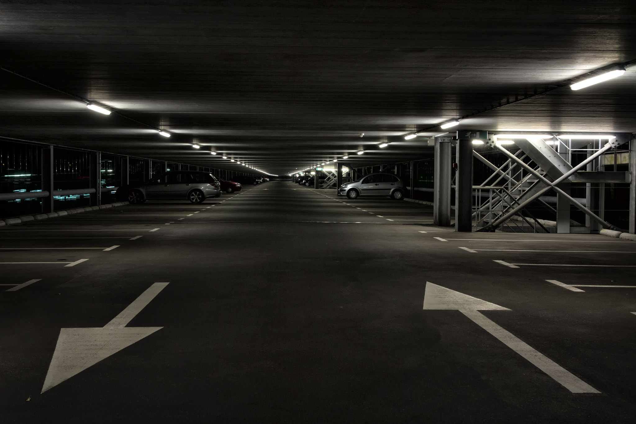 Sigma 24-105mm f/4 DG OS HSM | A sample photo. Dark parking lot photography