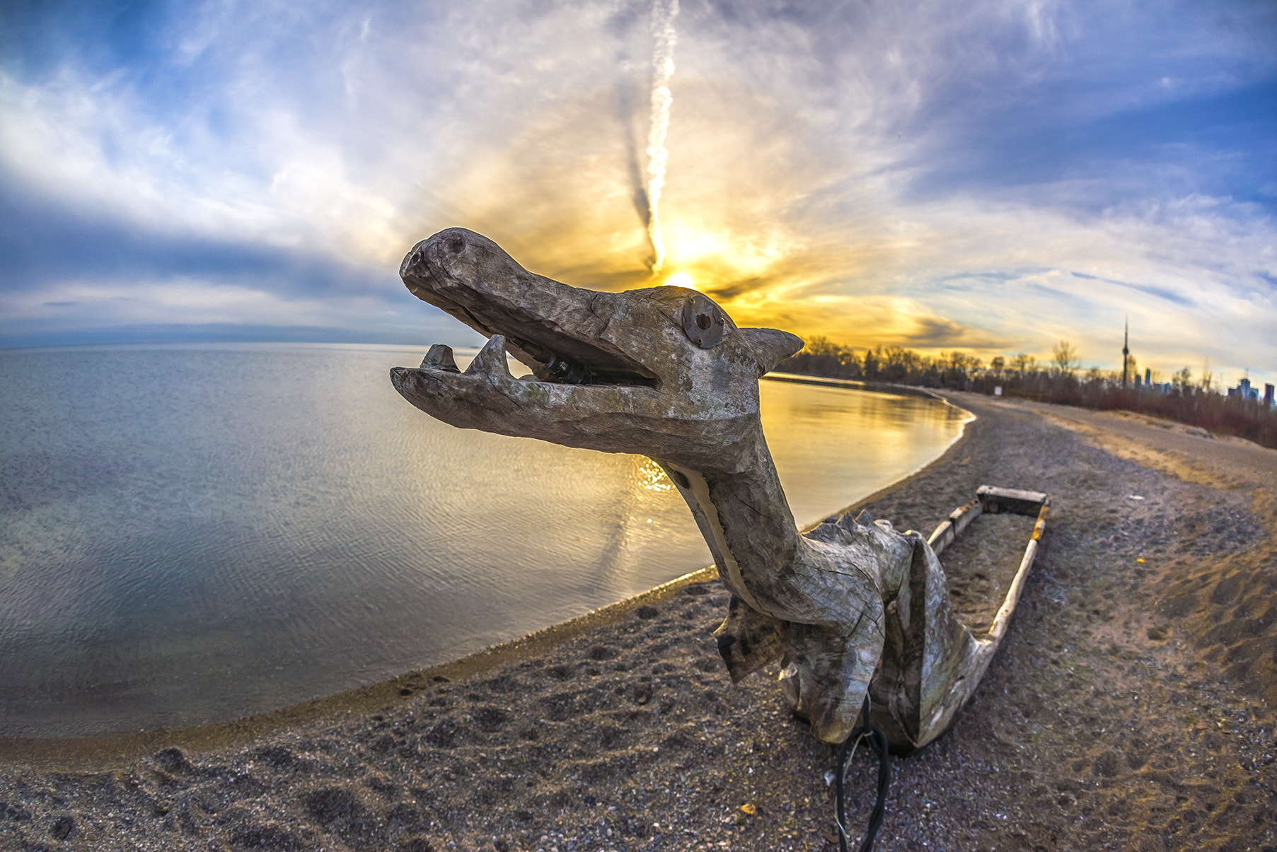 Nikon D600 + Sigma 15mm F2.8 EX DG Diagonal Fisheye sample photo. Dragon sunset photography