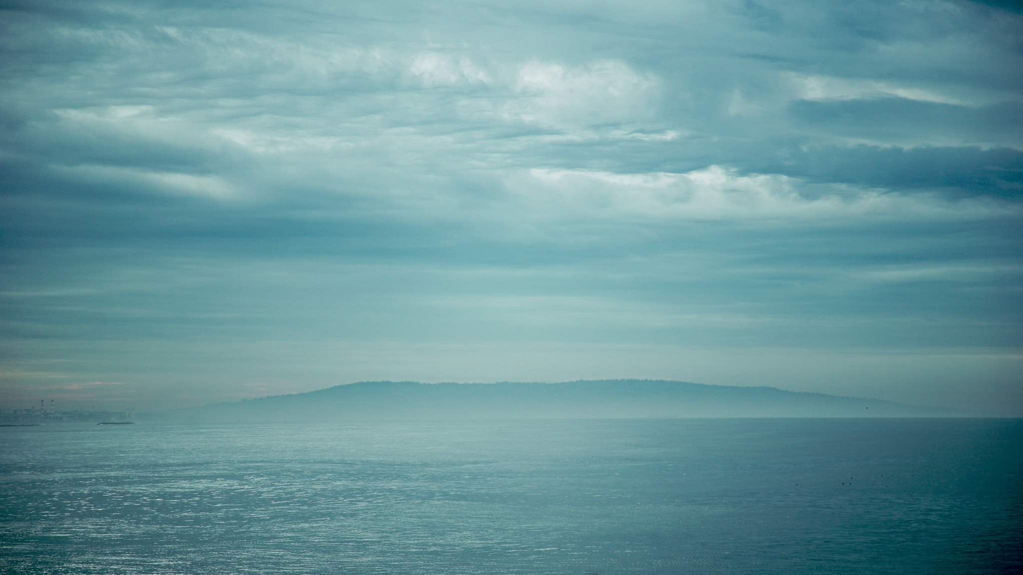 Sony a7S II sample photo. Ocean silhouette photography